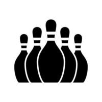 Bowling Striking Victory icon vector design templates