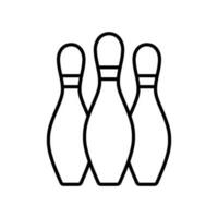 Bowling Striking Victory icon vector design templates