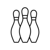 Bowling Striking Victory icon vector design templates