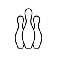 Bowling Striking Victory icon vector design templates
