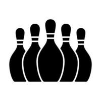 Bowling Striking Victory icon vector design templates