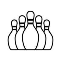 Bowling Striking Victory icon vector design templates