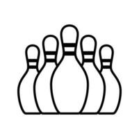 Bowling Striking Victory icon vector design templates