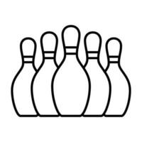 Bowling Striking Victory icon vector design templates