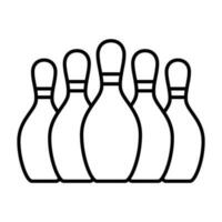 Bowling Striking Victory icon vector design templates