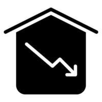 real estate glyph icon vector