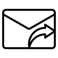 forwarding line icon vector