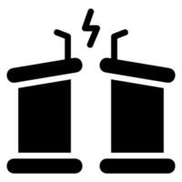 debate glyph icon vector