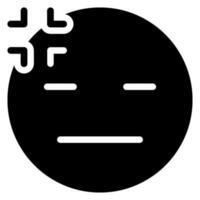 disappointment glyph icon vector