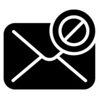 forbidden glyph icon vector