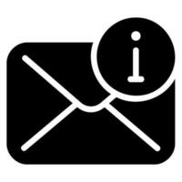 info glyph icon vector