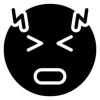 stress glyph icon vector