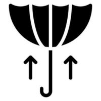 umbrella glyph icon vector