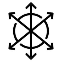 accelerometer sensor line icon vector