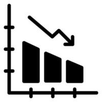 stock market glyph icon vector