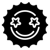 famous glyph icon vector