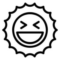 silly line icon vector