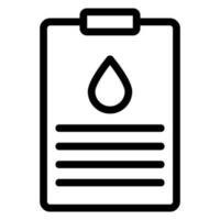 clipboard line icon vector