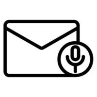 voice mail line icon vector