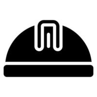 helmet glyph icon vector