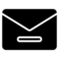 email glyph icon vector