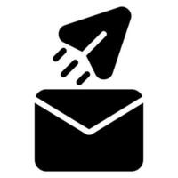 send data glyph icon vector