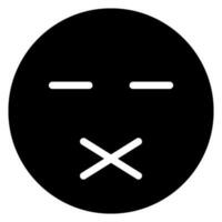 muted glyph icon vector