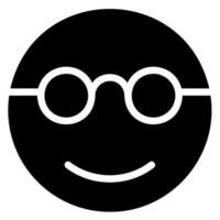 nerd glyph icon vector