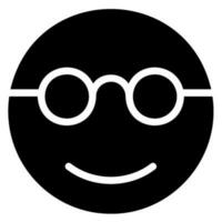 nerd glyph icon vector