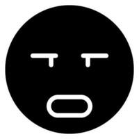 confusing glyph icon vector