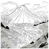 Landscape Coloring Pages photo