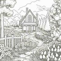 Landscape Coloring Pages photo