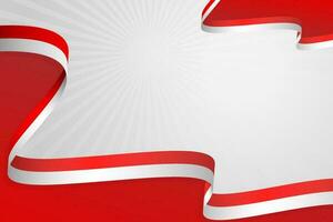 Indonesia vector flag background template, Indonesian independence day, 17 august with free space for text