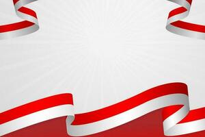 Indonesia vector flag background template, Indonesian independence day, 17 august with free space for text