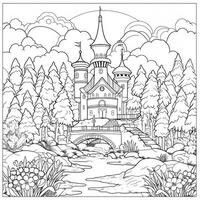 Landscape Coloring Pages photo