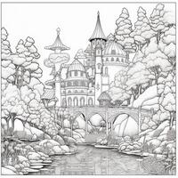 Landscape Coloring Pages photo