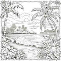 Landscape Coloring Pages photo