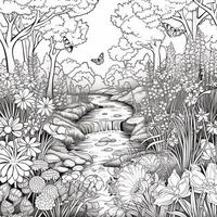 Landscape Coloring Pages photo