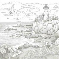 Landscape Coloring Pages photo