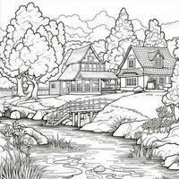 Landscape Coloring Pages photo