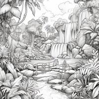 Landscape Coloring Pages photo