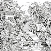 Landscape Coloring Pages photo