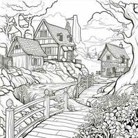 Landscape Coloring Pages photo