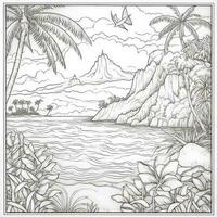 Landscape Coloring Pages photo