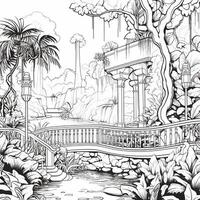 Landscape Coloring Pages photo