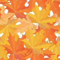 Autumn background from colorful maple leaves, seamless pattern. Print, textile, vector