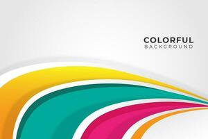 Colorful background with abstract shapes vector