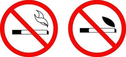 No smoking sing or symbol vector logo or icon