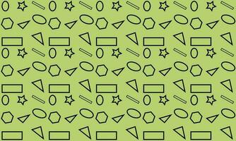 Seamless vector pattern. Repeating geometric triangles on a green background.