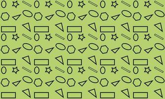 Seamless vector pattern. Repeating geometric triangles on a green background.